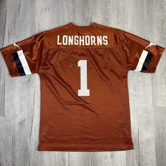 Vintage University Of Texas Longhorns UT Pro Edge Football Jersey #1 Medium Q - Picture 9 of 9
